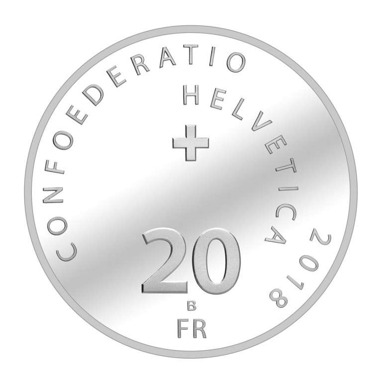 (2018) Монета Швейцария 2018 год 20 франков &quot;Перевал Клаузен&quot;  Серебро Ag 835  PROOF